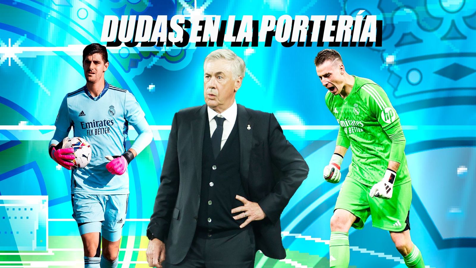 Ancelotti no entra en el debate de la portería: "Tengo un mes para pensarlo"