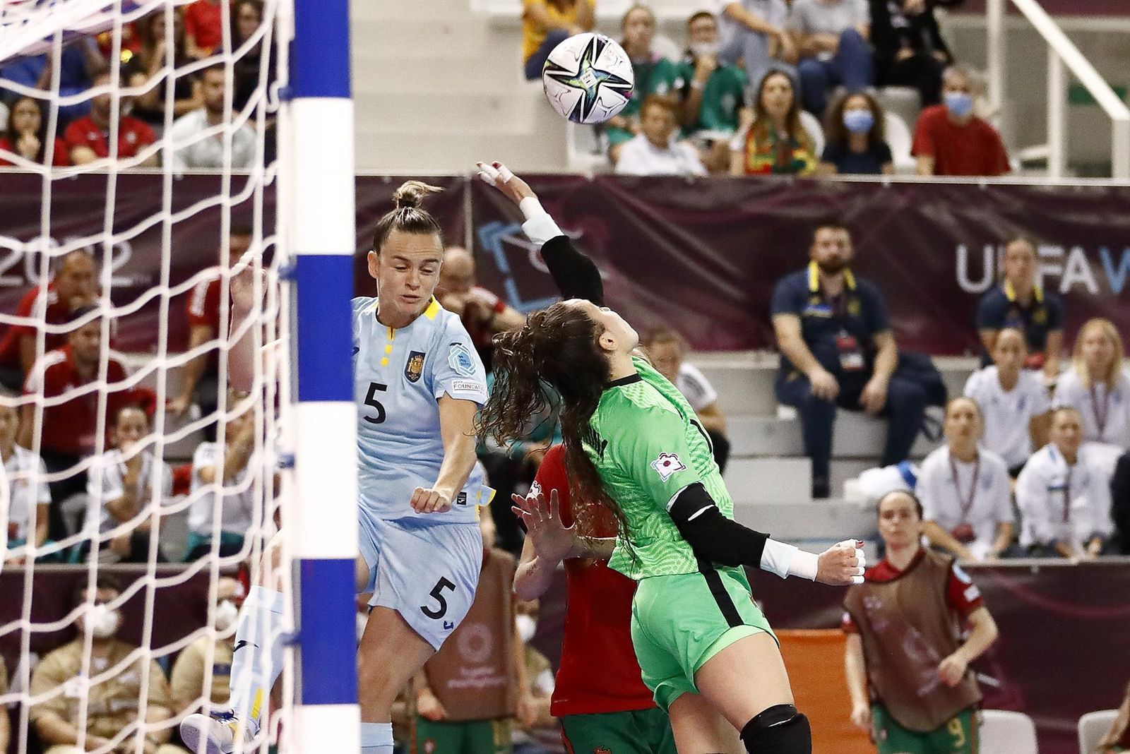 Final de la Eurocopa de fútbol sala femenino entre las selecciones de España y Portugal