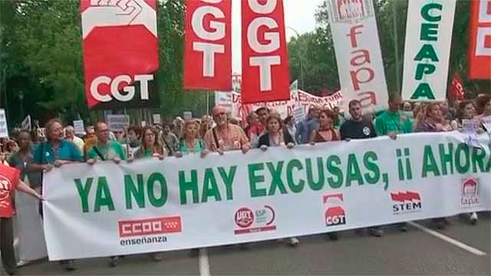 Manifestación por la educación pública