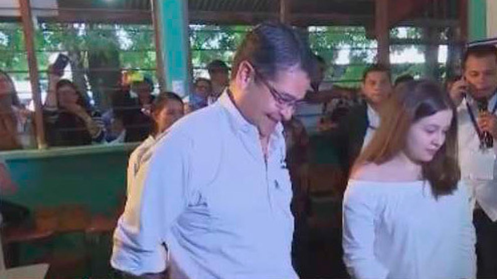 El presidente de Honduras, Juan Orlando Hernández