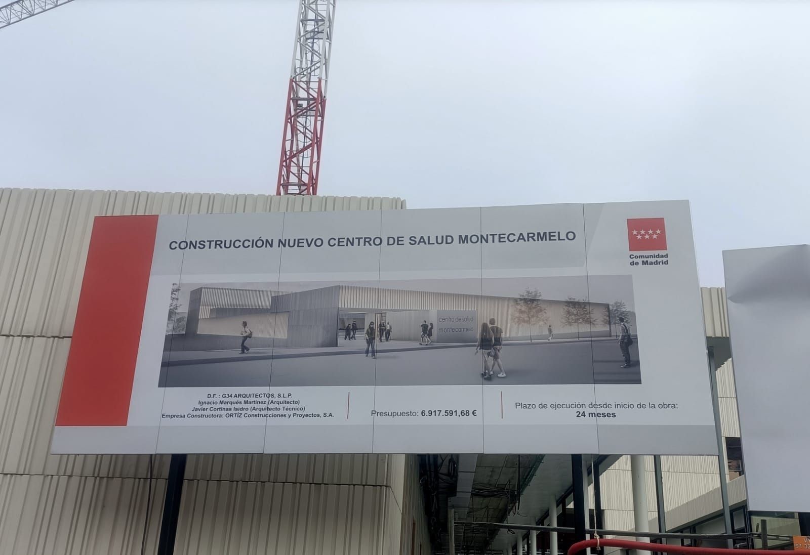 Obras del nuevo centro de salud de Montecarmelo