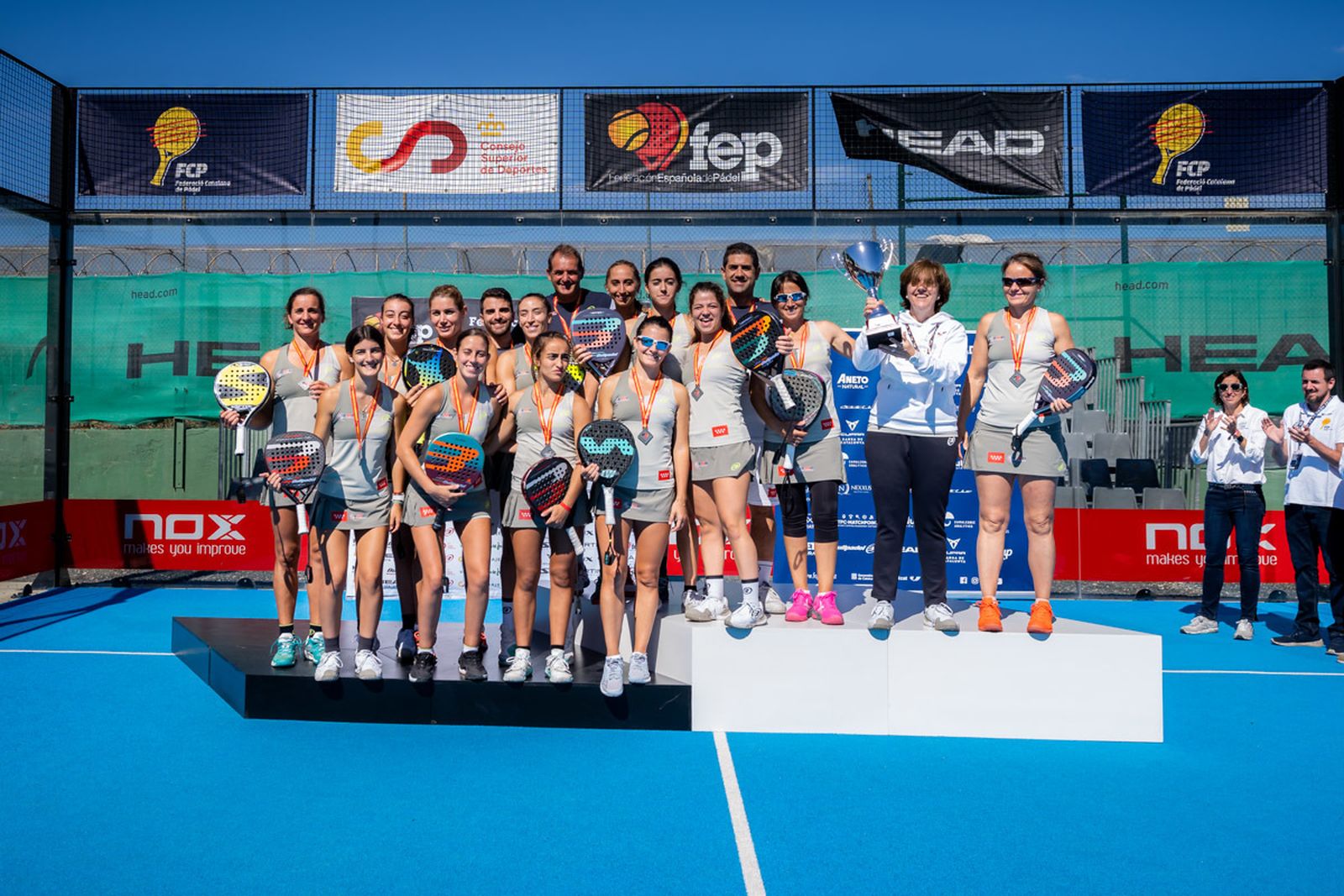 Equipo femenino madrileño de pádel