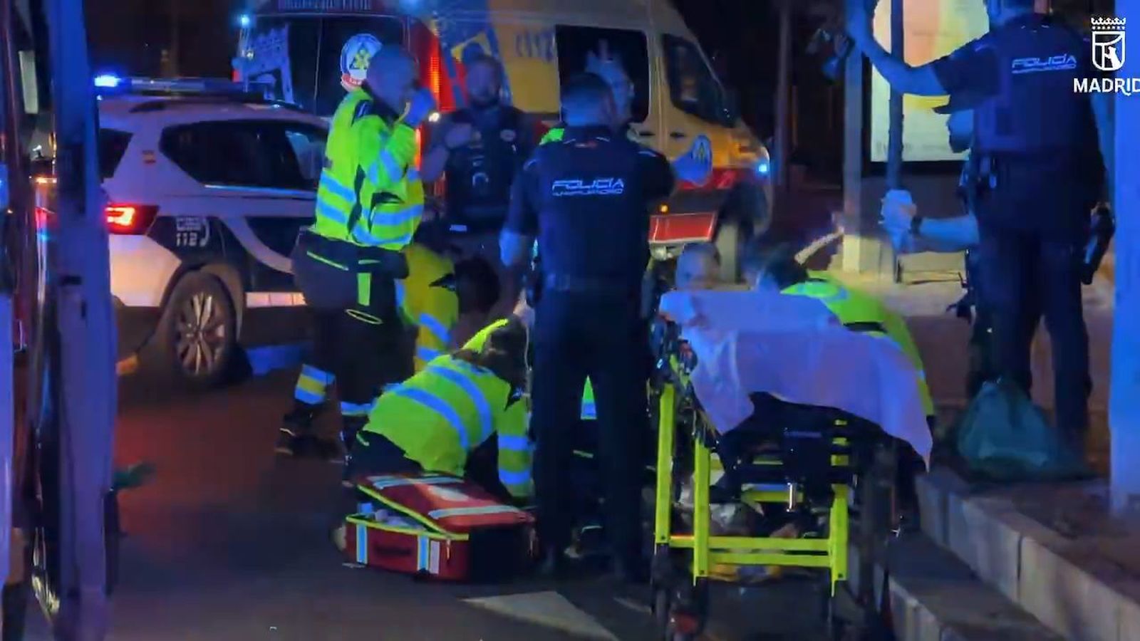 Un motorista herido grave tras sufrir una caída en el Paseo de la Castellana