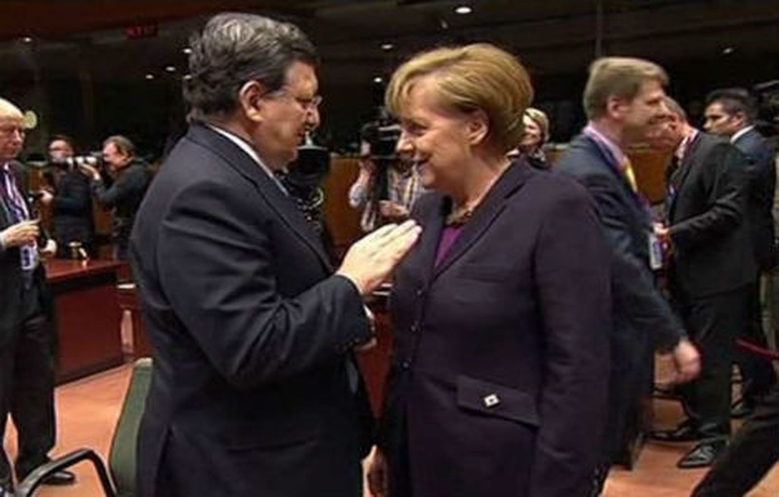 Barroso y Merkel