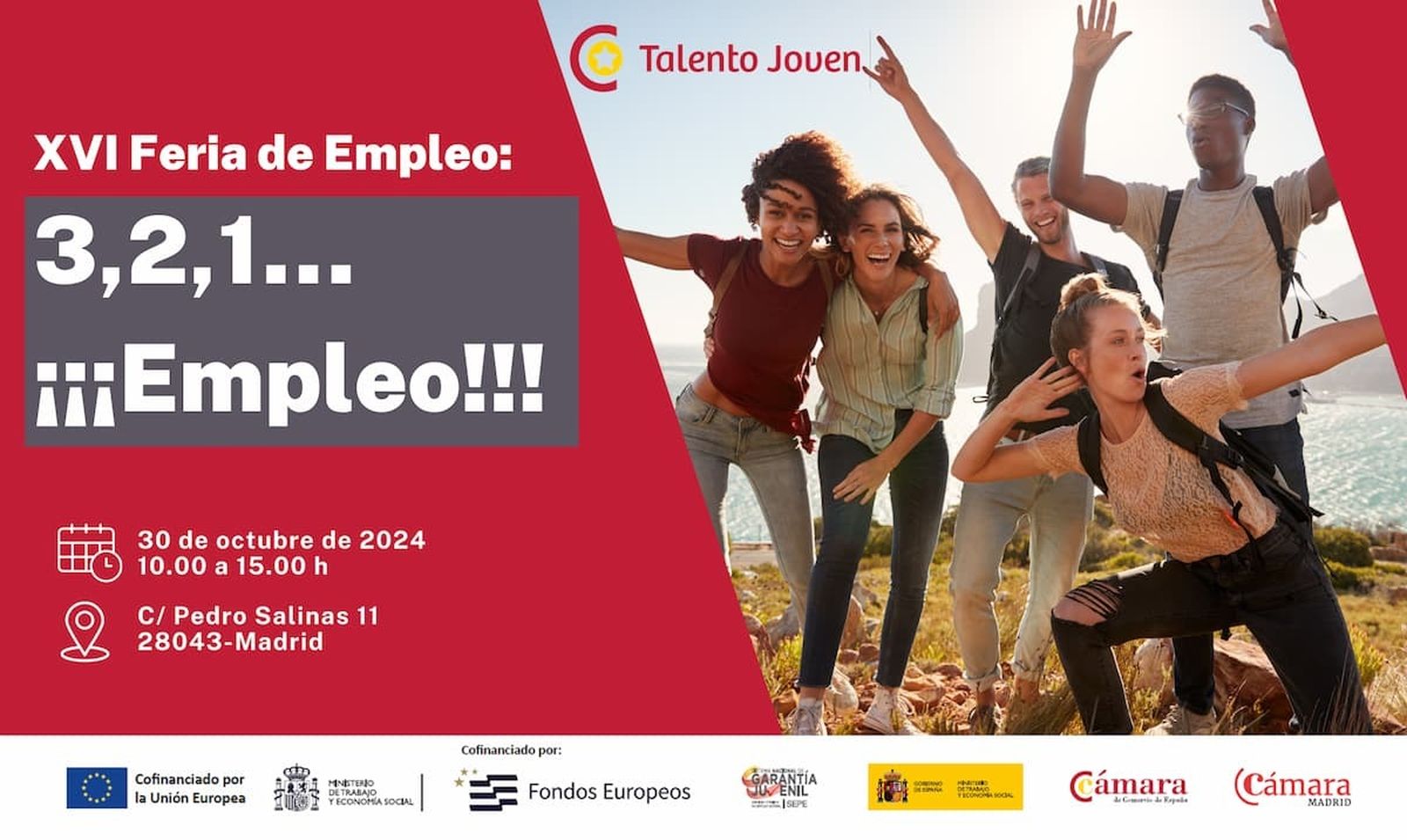 30 empresas ofrecerán trabajo en la XVI Feria de Empleo de la Cámara de Comercio de Madrid