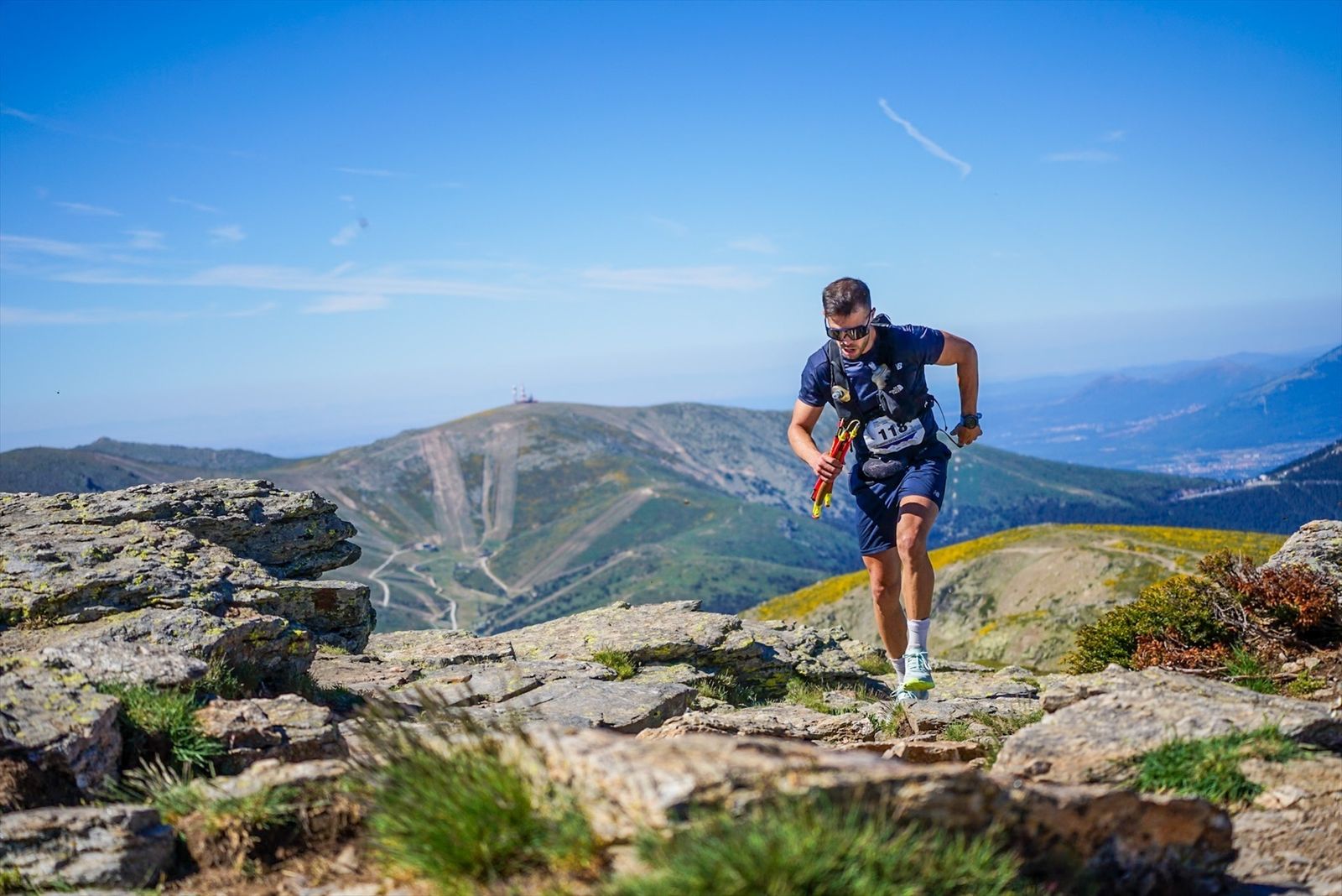 Un participante en el Maratón Alpino Madrileño