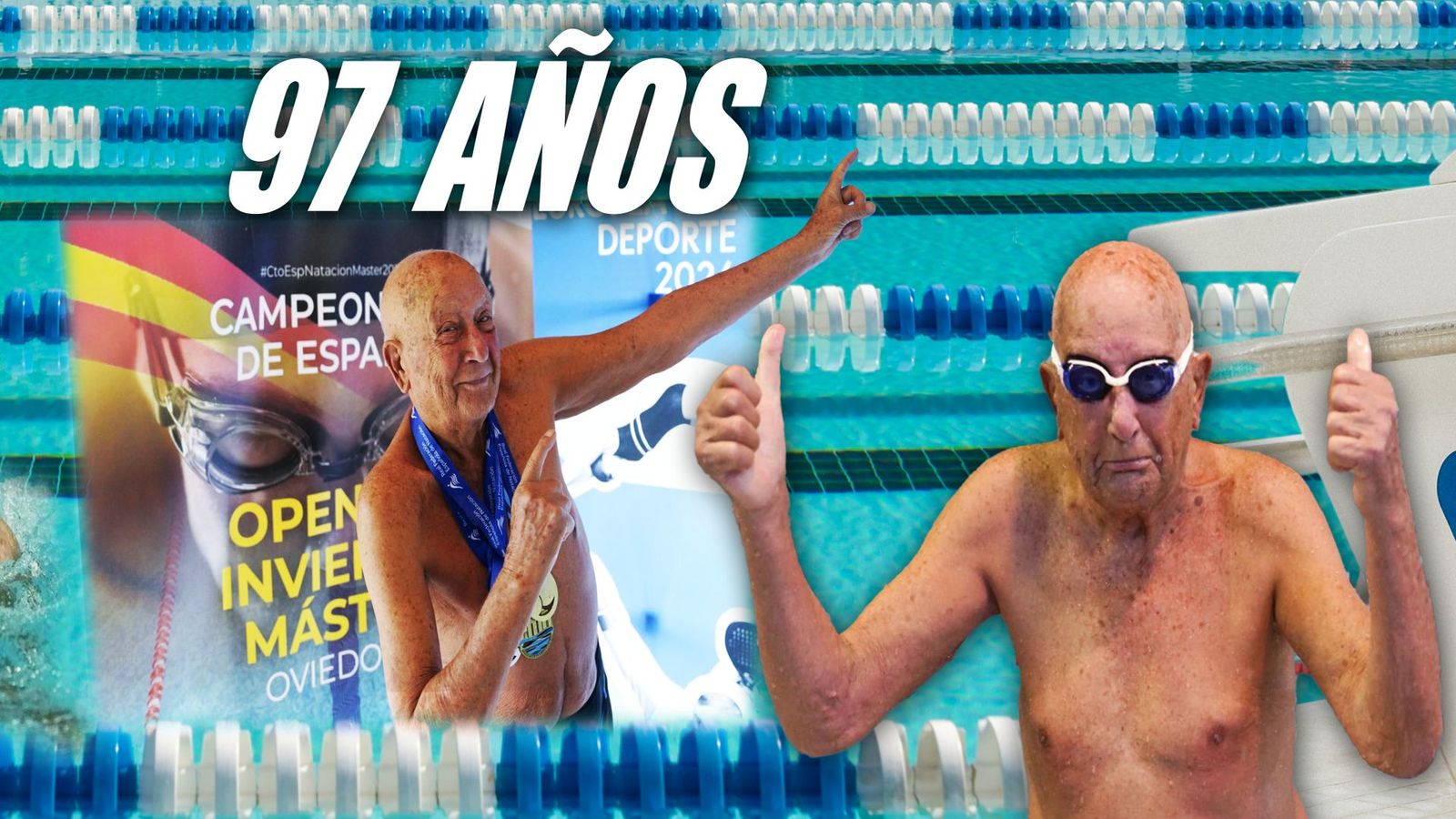 Tiene 97 años y sigue compitiendo