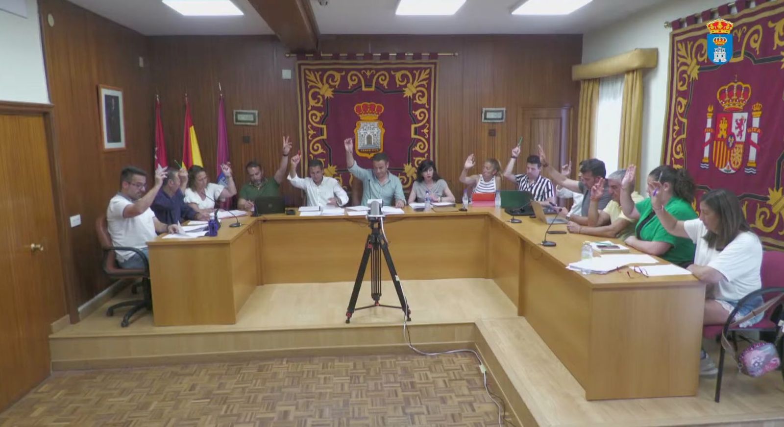 Sesión del pleno de la corporación campeña