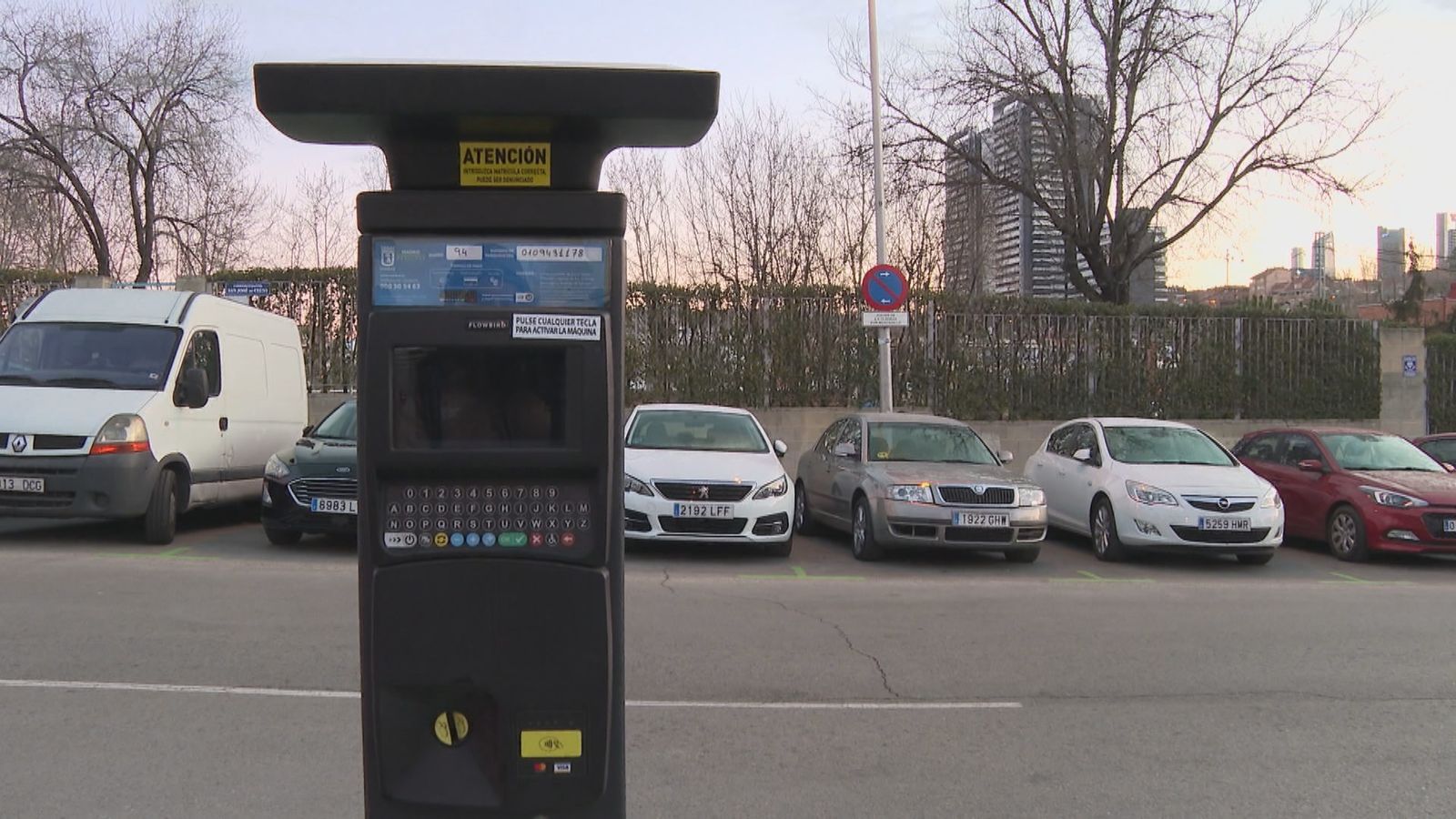 Parquímetro de zona SER en Madrid