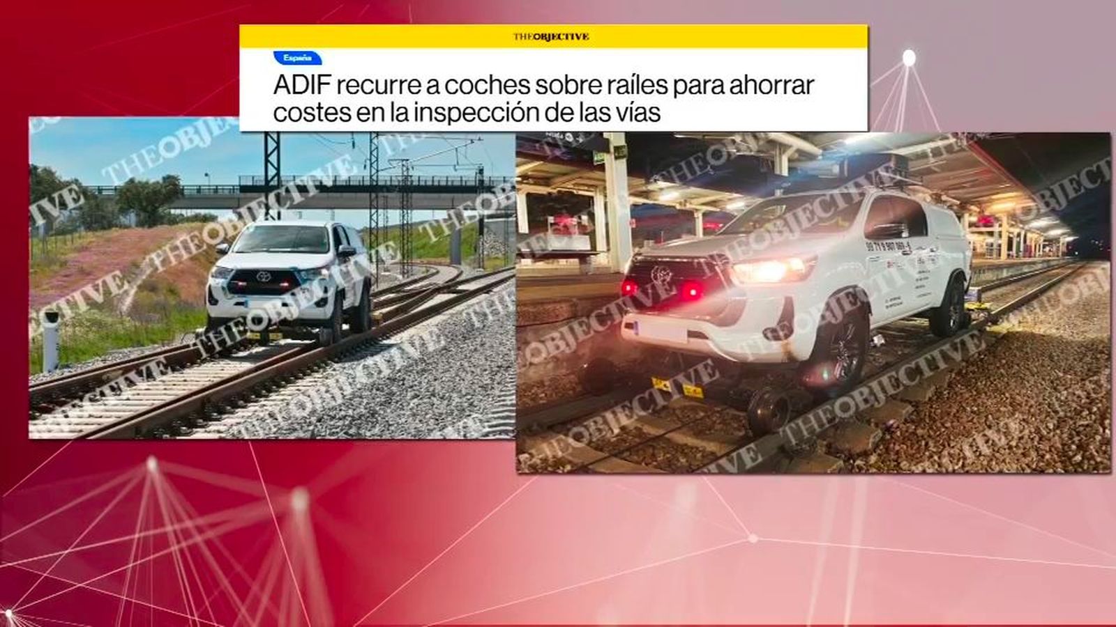 Coches sobre los raíles para inspeccionar las vías: la polémica práctica de Adif tras el accidente de Adamuz