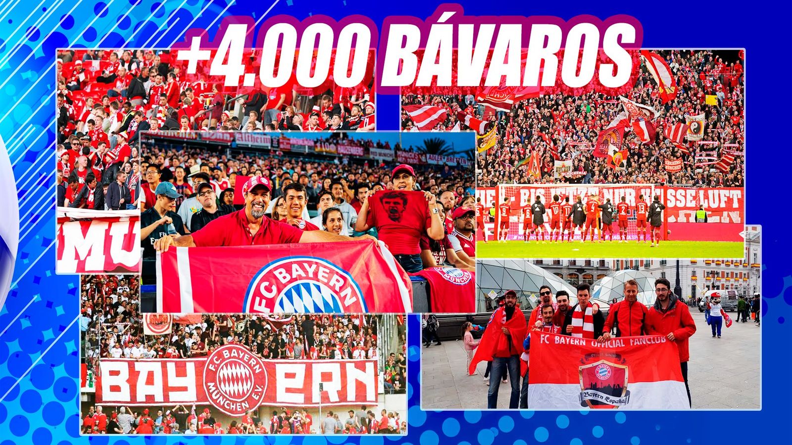 Más de 4.000 aficionados apoyarán al Bayern Munich en el Bernabéu