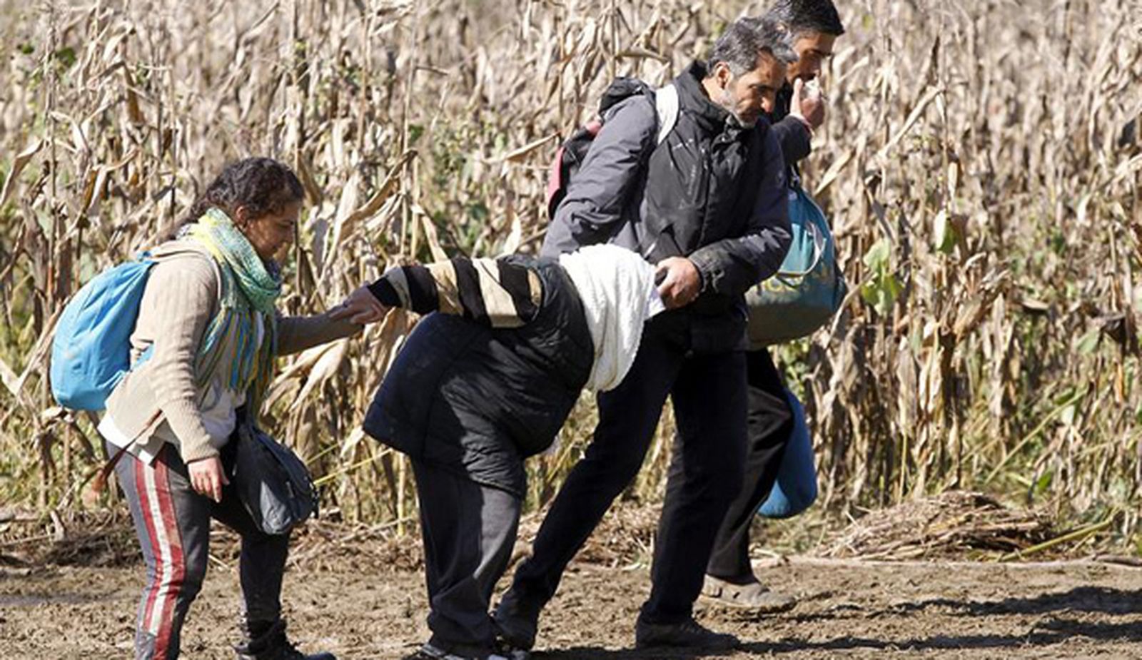 Ola de refugiados en la frontera entre Croacia y Eslovenia