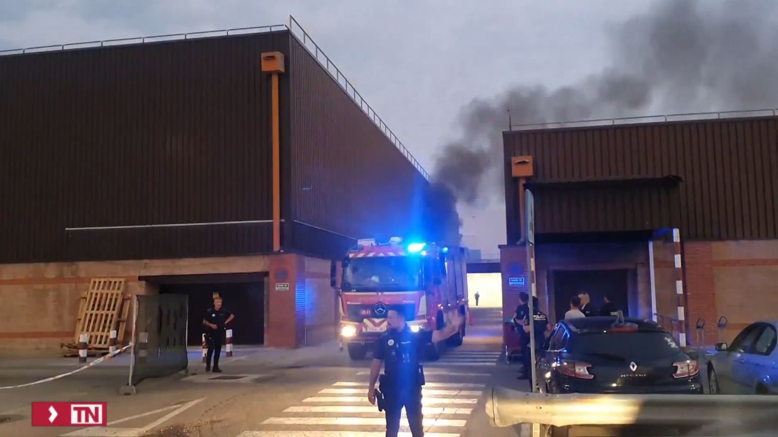 Incendio en el Parque Corredor de Torrejón de Ardoz