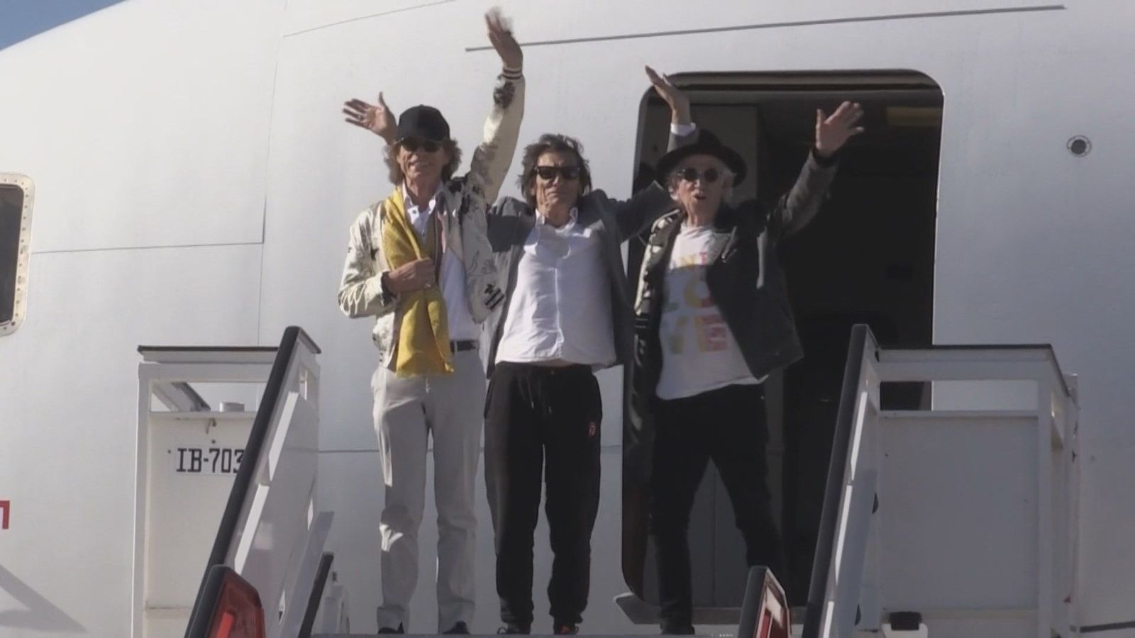 Los Rolling Stones aterrizan en Madrid, una semana antes de su concierto en el Wanda Metropolitano