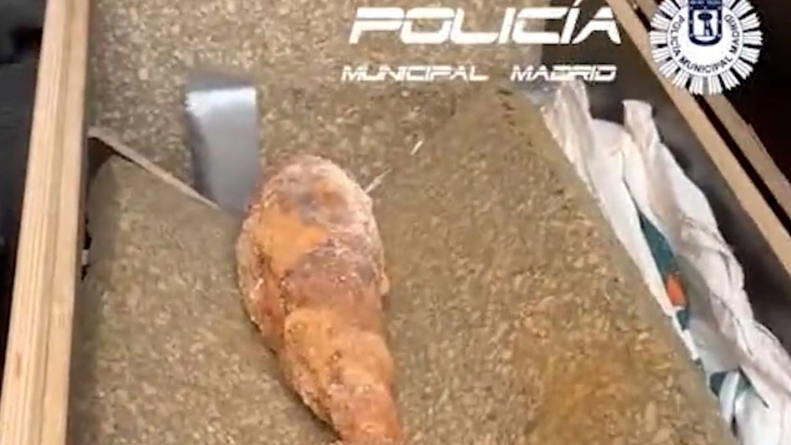 Proyectil encontrado en Usera