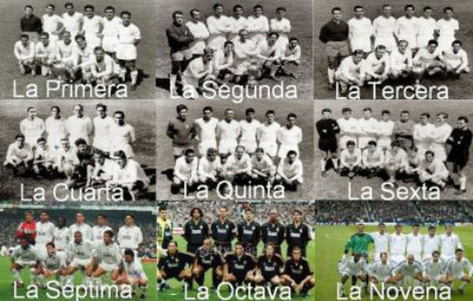 Las Copas de Europa ganadas por el Real Madrid