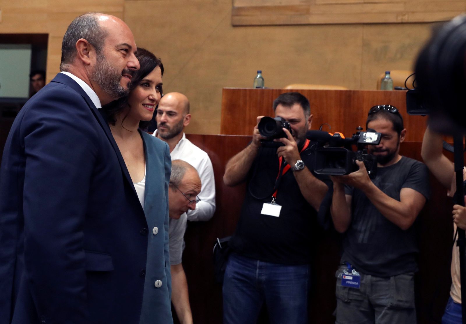 Isabel Díaz Ayuso y Pedro Rollán