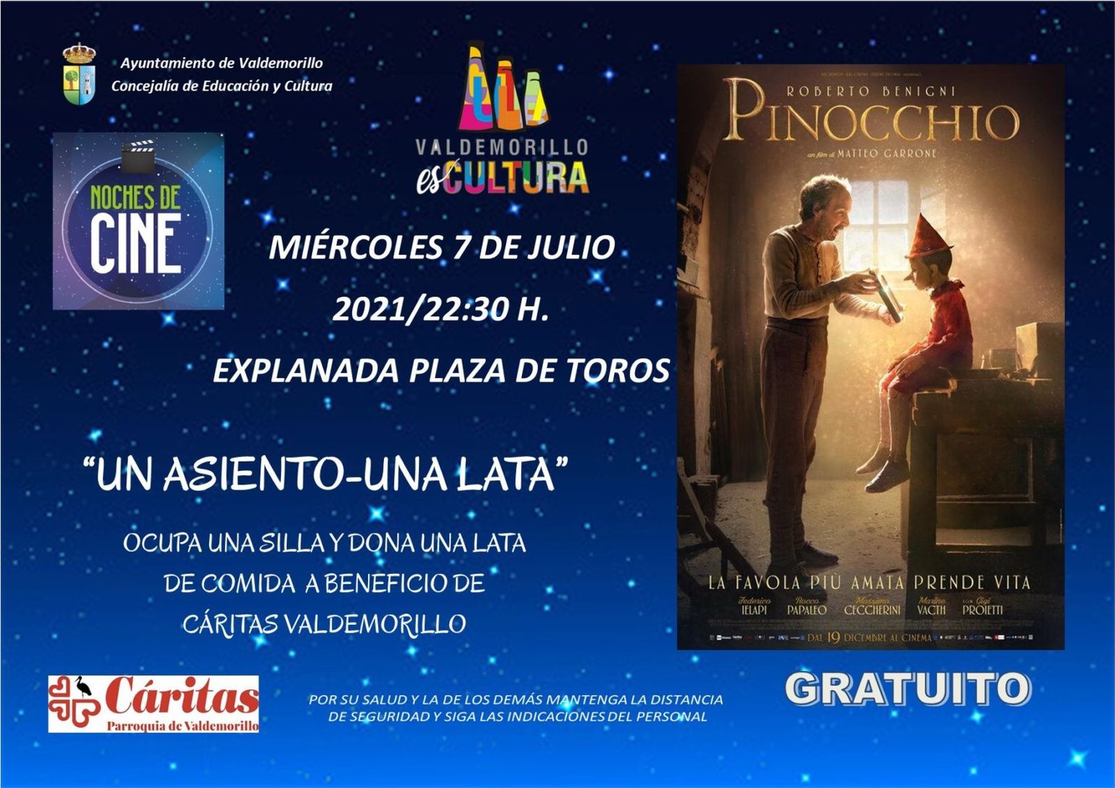 Cartel de la iniciativa solidaria de Valdemorillo