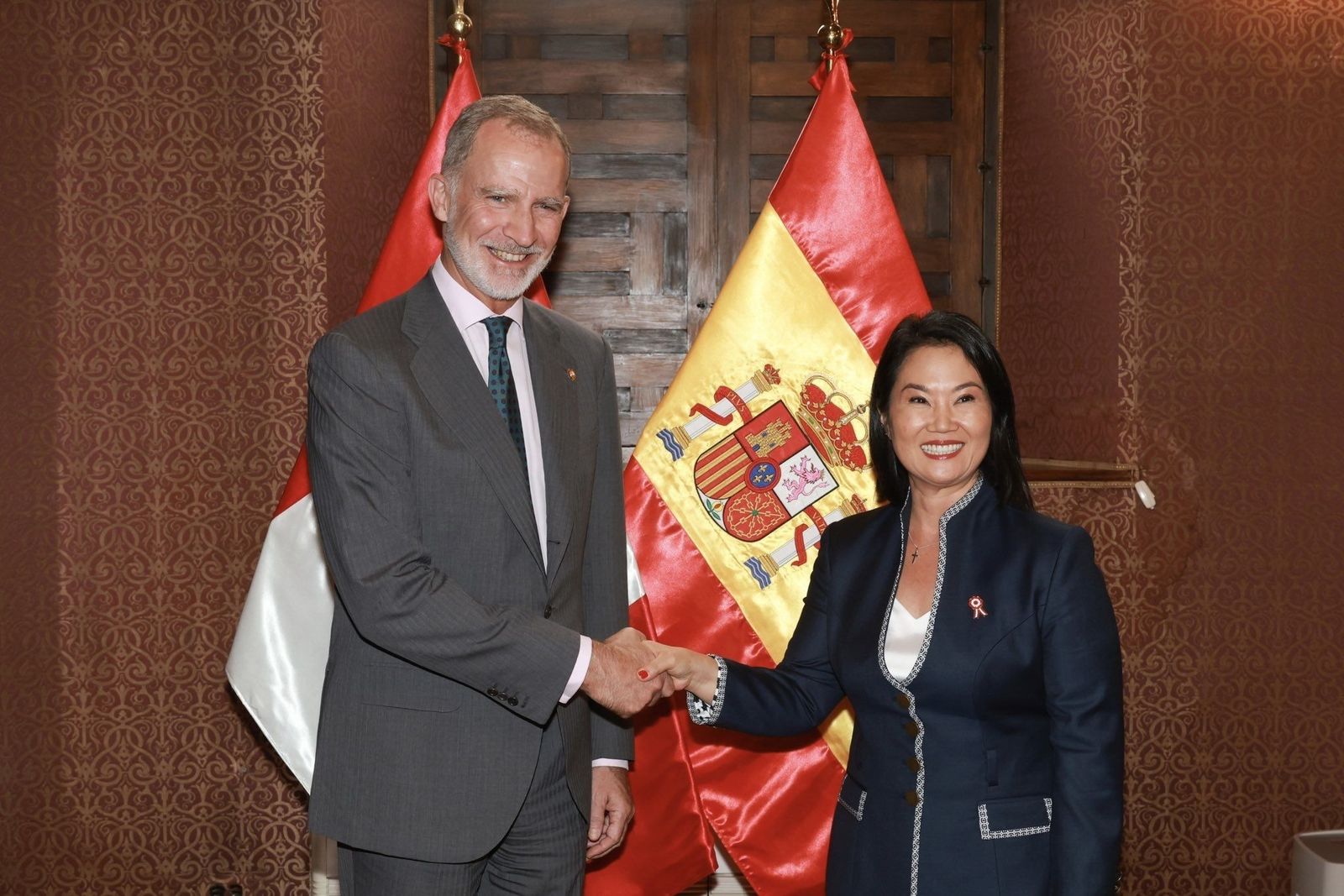 Felipe VI está en Perú donde acude a la toma de posesión de Keiko Fujimori