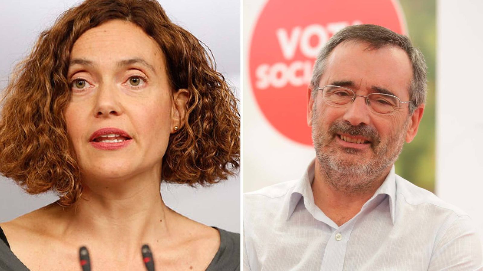 Meritxell Batet y Manuel Cruz