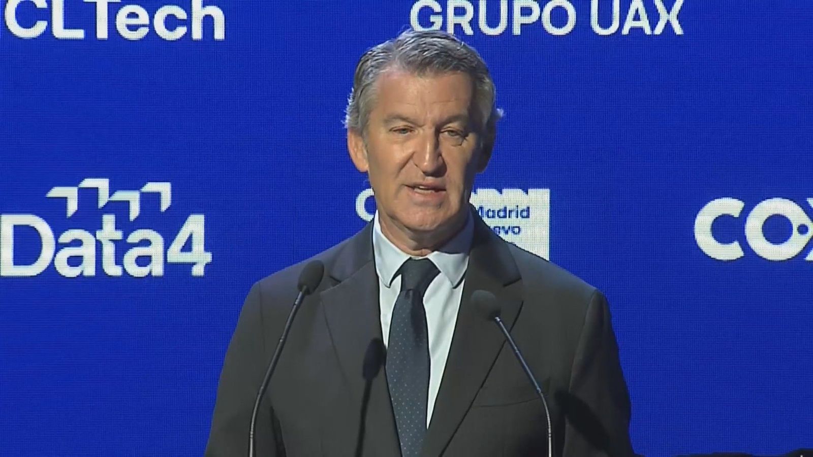 Feijóo denuncia en el 1 de Mayo que el Gobierno "gana más cuando las familias llegan peor a fin de mes"