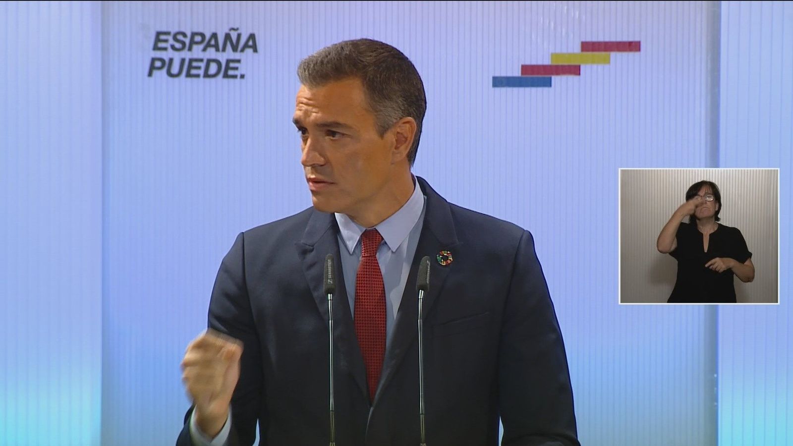 Sánchez llama a la unidad: "Nadie tiene derecho a no arrimar el hombro por su ideología distinta"