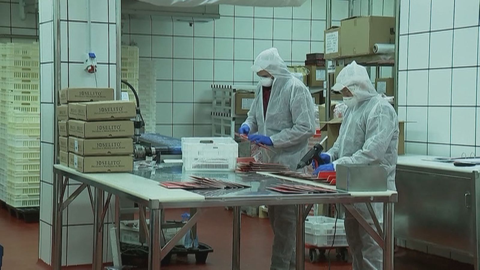 Trabajadores en una empresa