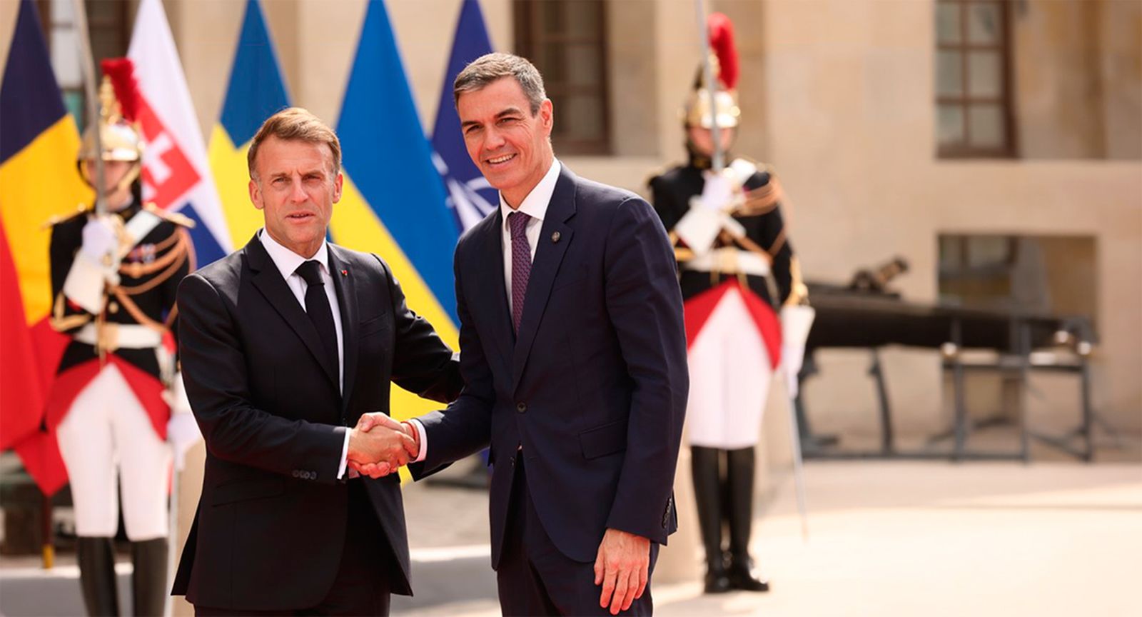 Emmanuel Macron y Pedro Sánchez