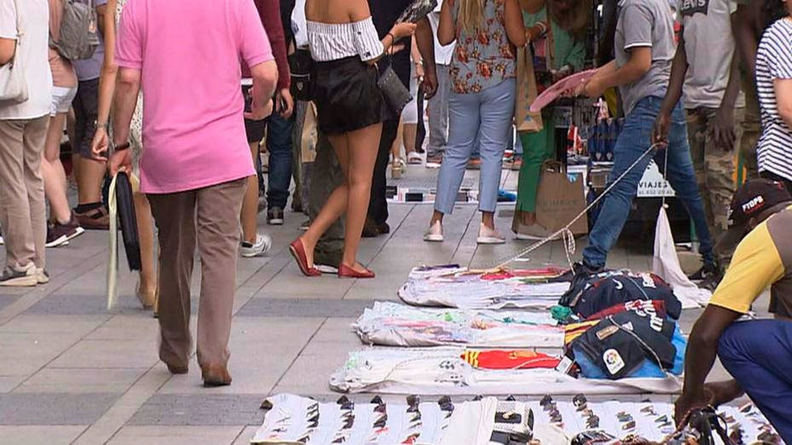 Manteros en Madrid