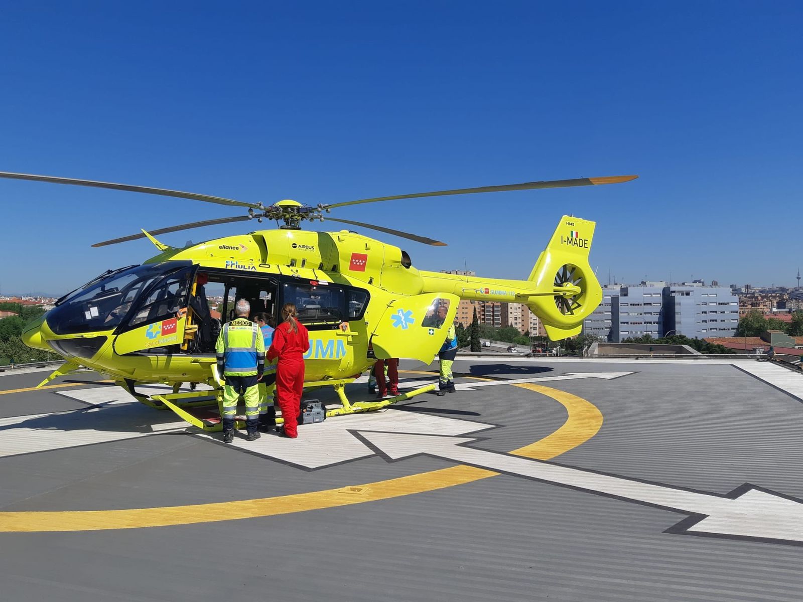 Helicóptero del SUMMA 112