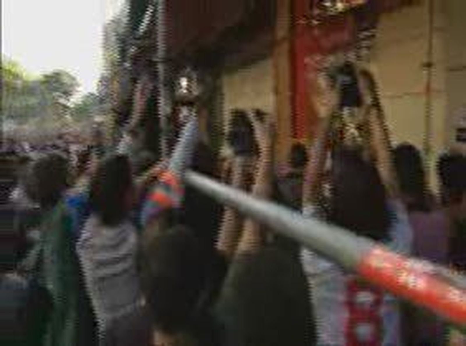 Batalla campal en Barcelona