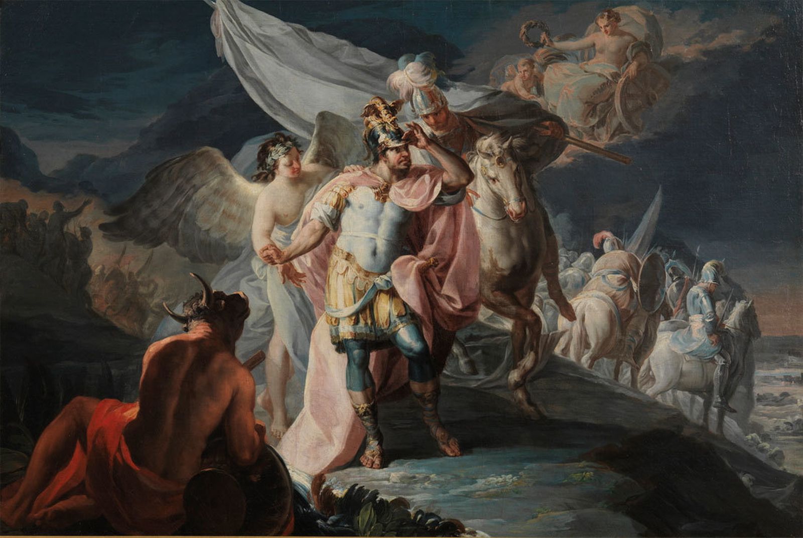 "Aníbal vencedor, que por primera vez mira Italia desde los Alpes", de Goya