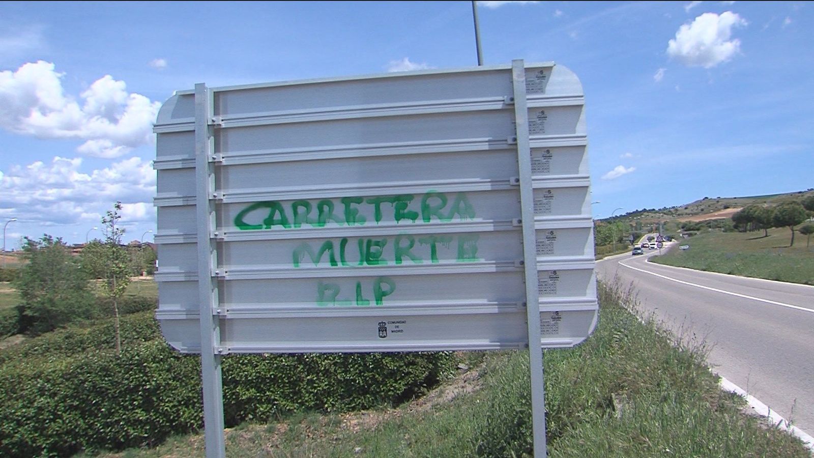 La carretera de la muerte, entre Fuente el Saz y El Casar