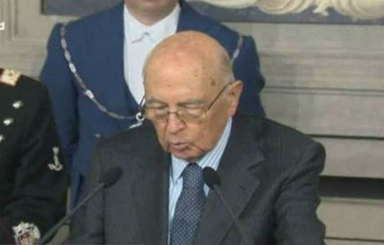 Giorgio Napolitano, reelegido presidente de Italia