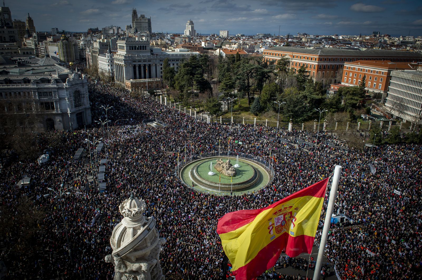 Manifestación en Madrid en defensa de la sanidad pública