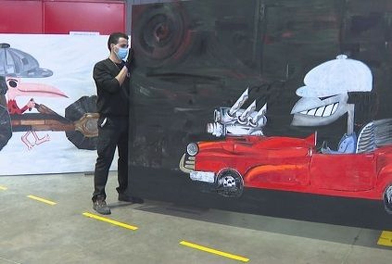 Las pinturas de Abdul Vas llegan a Madrid al más puro estilo de rock
