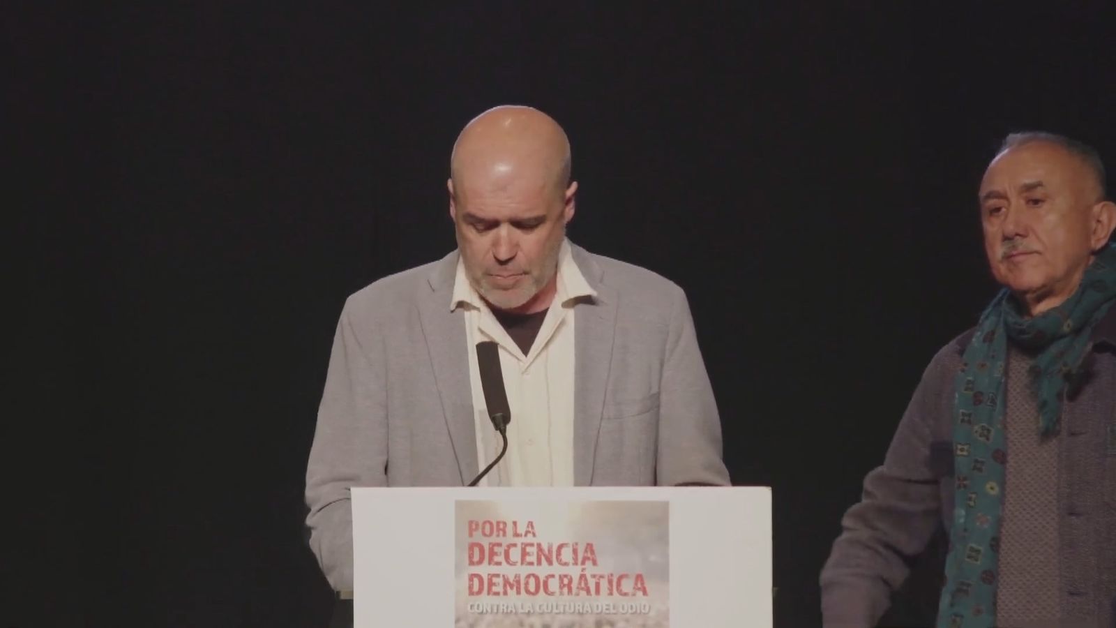 Apoyo de los sindicatos a Sánchez