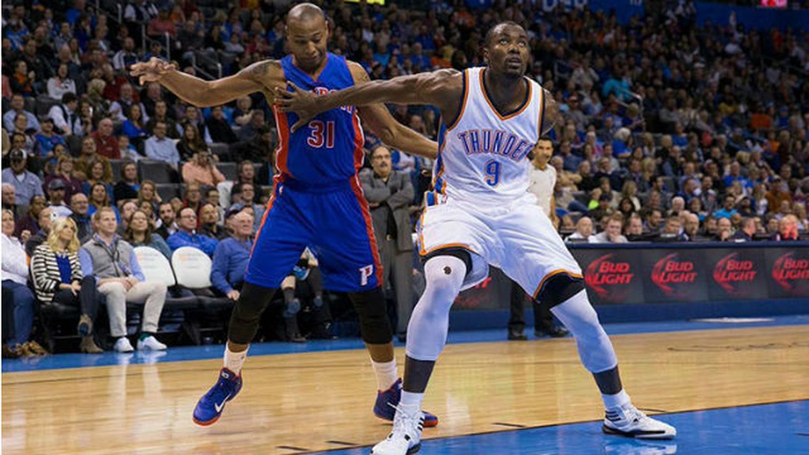 Ibaka ante los Pistons