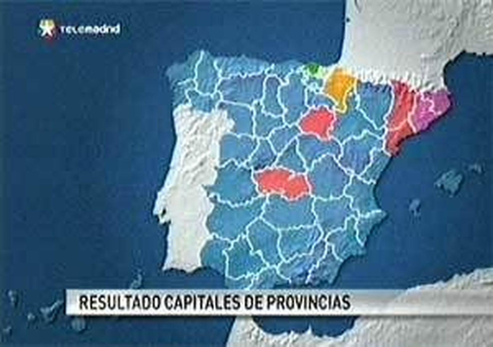 El mapa municipal se tiñe de azul
