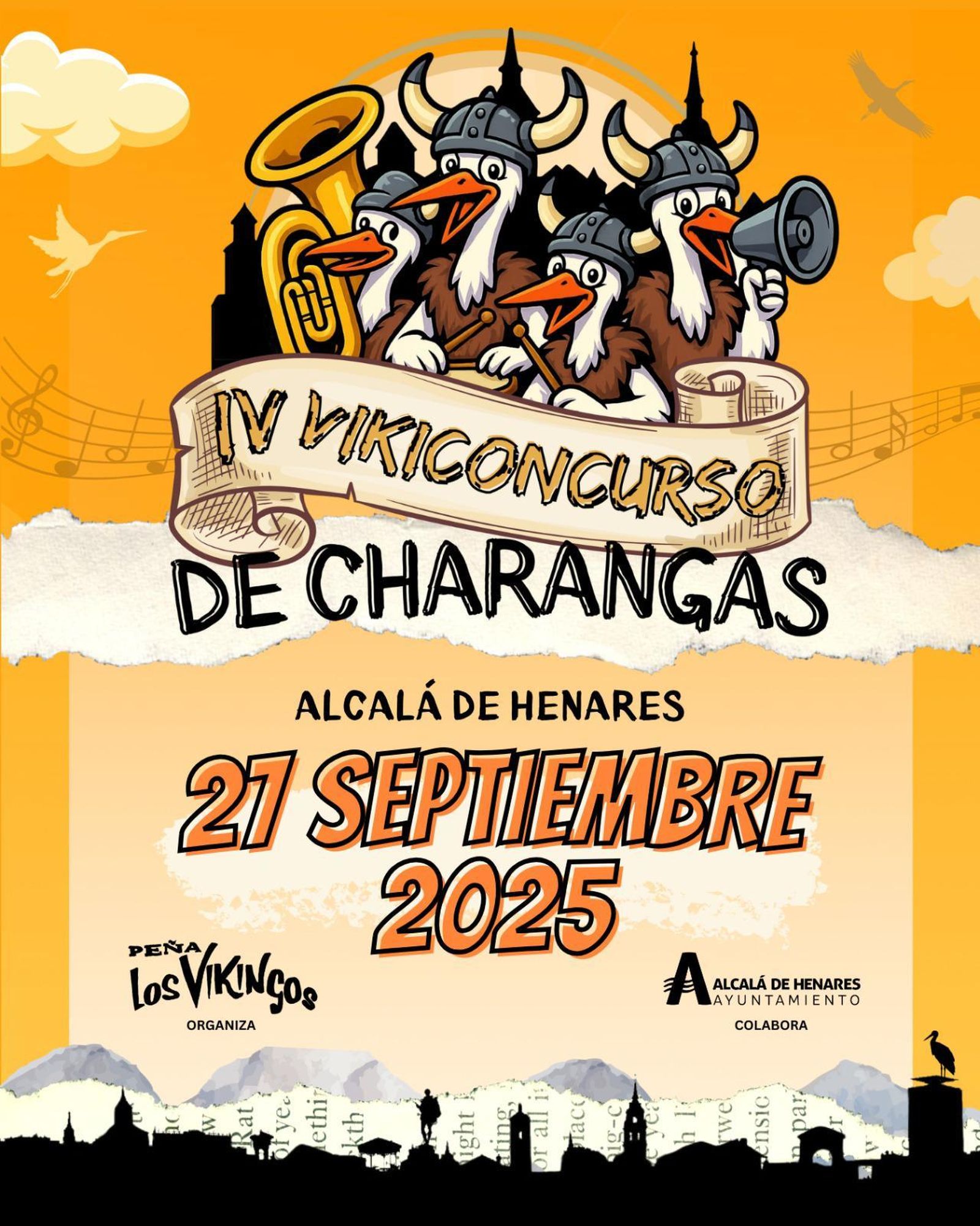 Cartel del concurso organizado por la peña Los Vikingos de Alcalá