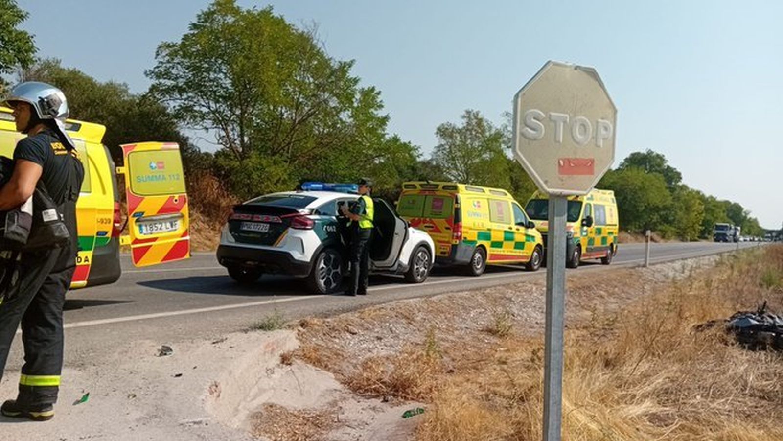 Muere un motorista tras un accidente en Villamanta