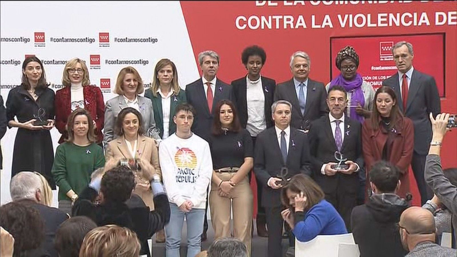 Ángel Garrido y Manuela Carmena, contra la violencia de género