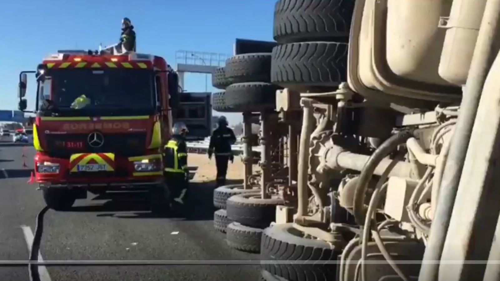 Camión accidentado