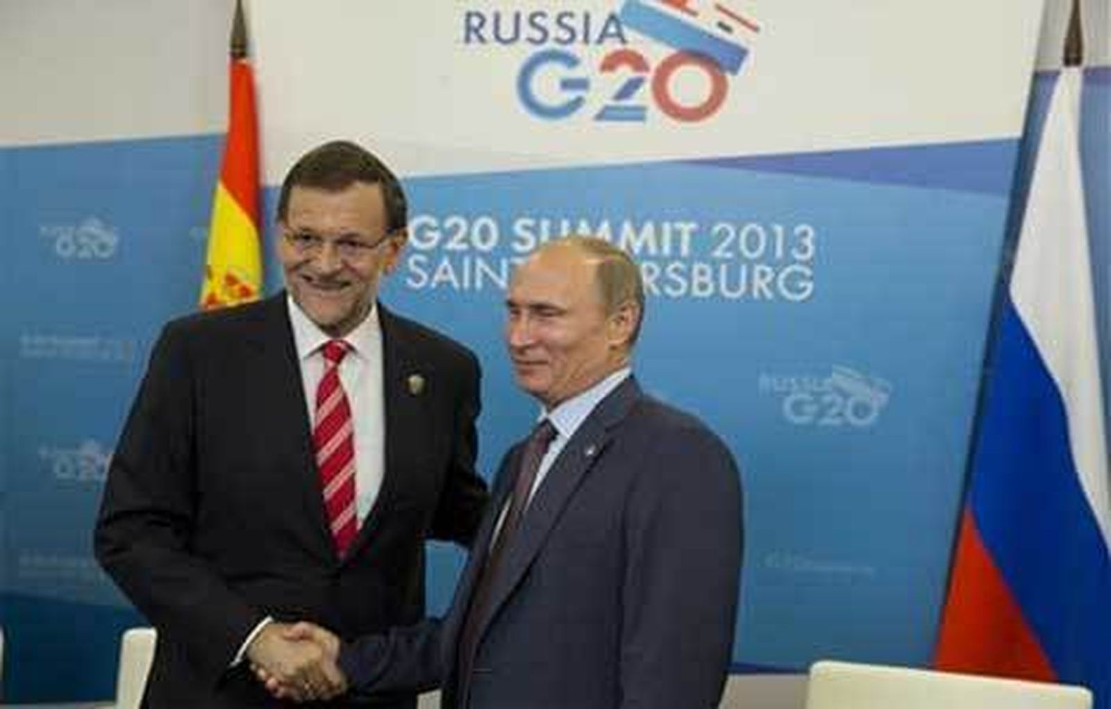 Rajoy y Putin centran en la economía su encuentro bilateral en San Petersburgo