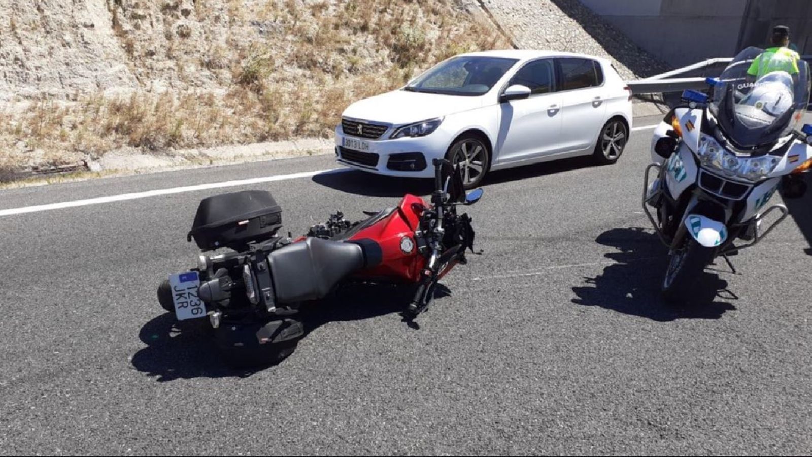 Accidente de Moto en la M-501