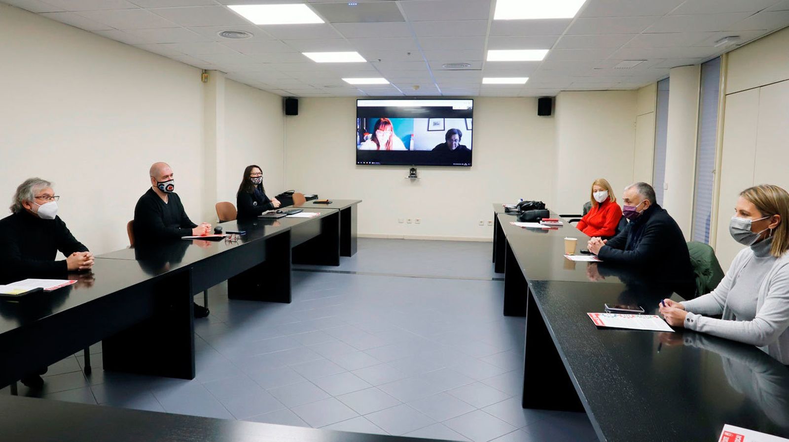 Reunión de las ejecutivas de CCOO y UGT