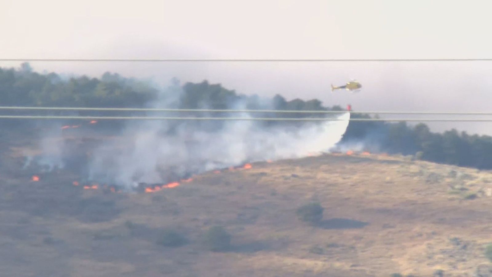 Detenido un hombre como presunto autor del incendio en Loyozuela que deja un centenar de evacuados y 2000 confinados