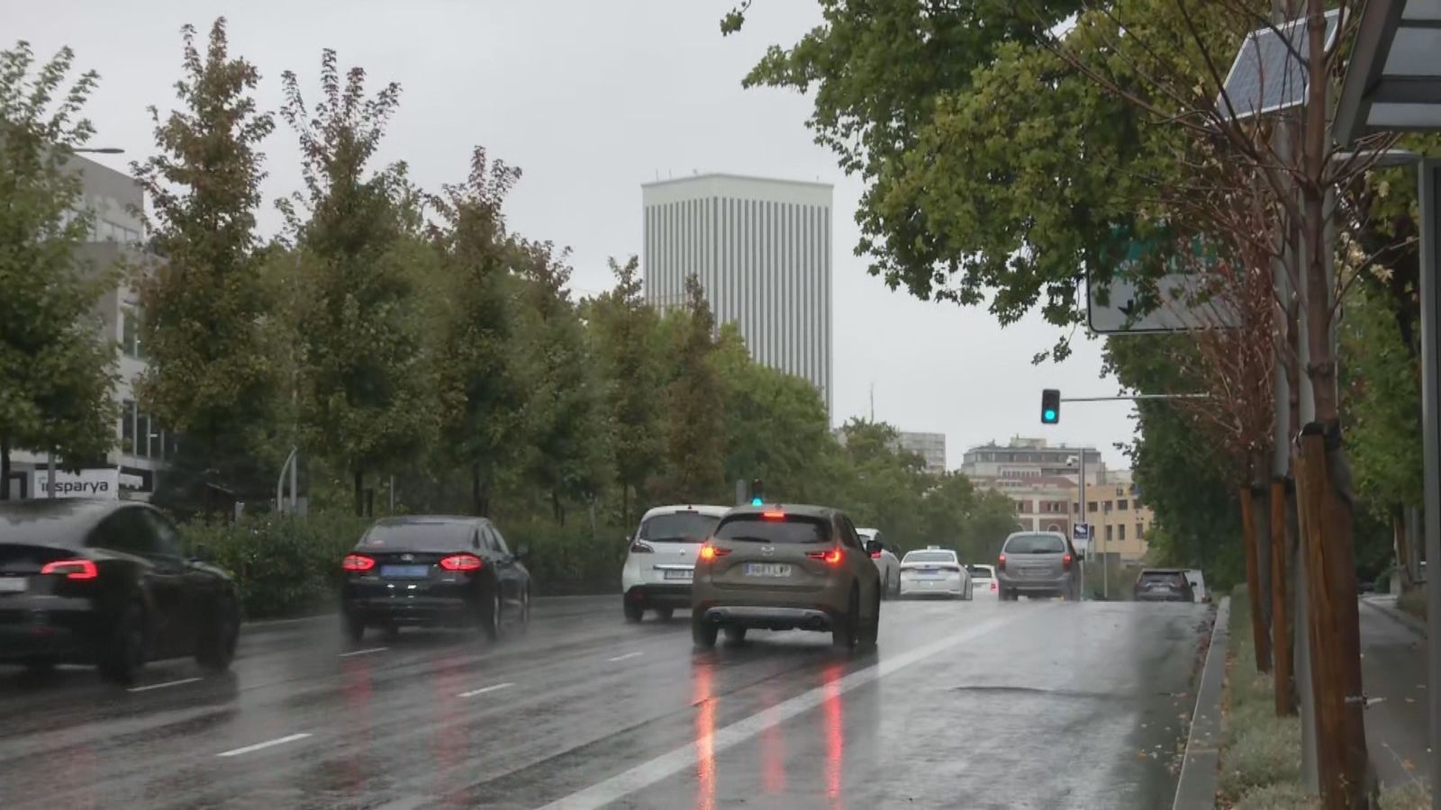 Lluvia en Madrid