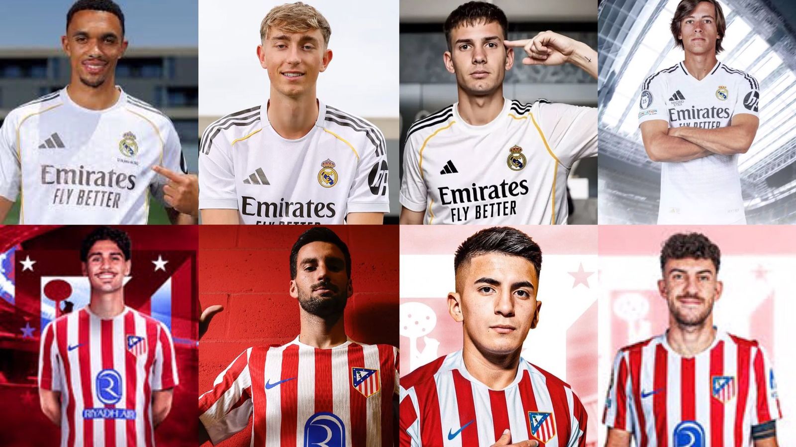 Alexander-Arnold, Huijsen, Mastantuono, Carreras, Cardoso, Baena, Almada y Rufferi