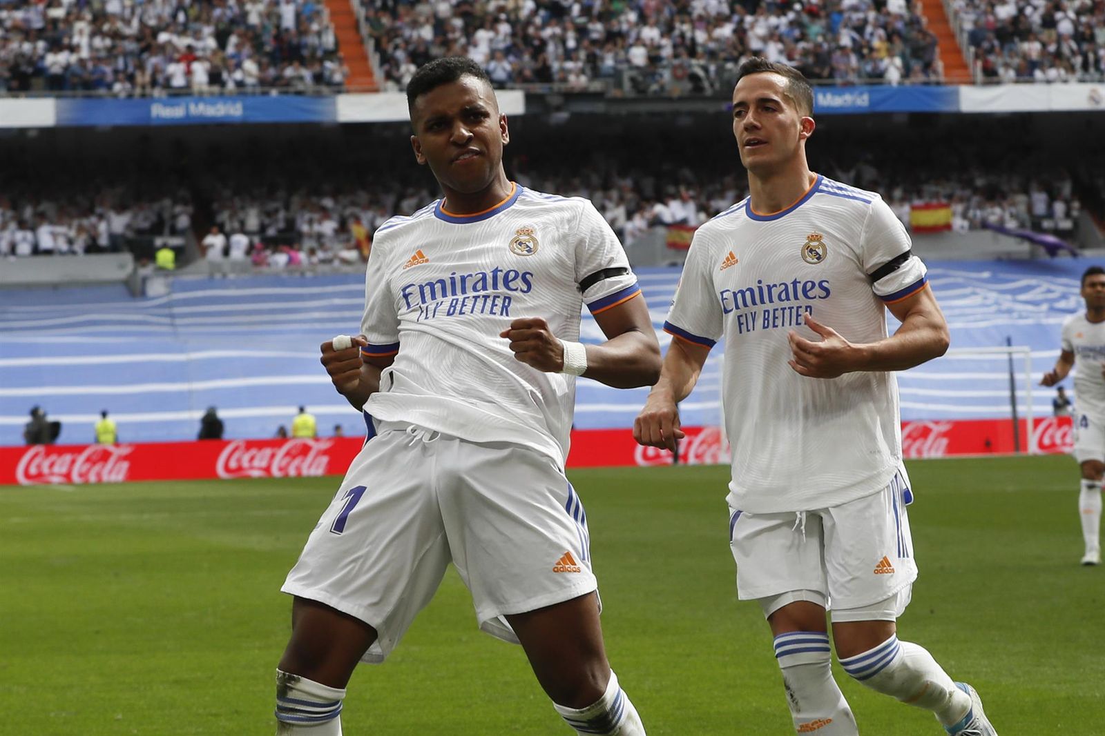 Rodrygo y Lucas Vázquez